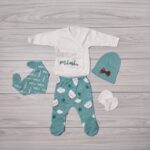 Set 5 piese Mini Ursuleț Verde
