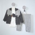 Set 3 Piese Ursuleț Elegant Negru