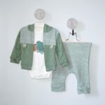 Set 3 Piese Ursuleț Elegant Verde