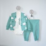 Set 3 Piese Micul Ursuleț Verde