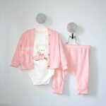 Set 3 Piese Mica Prietenie Somon Catifea