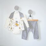 Set 3 Piese Rain Gri Catifea