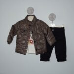 Set 3 Piese Jachetă Adventure Maro