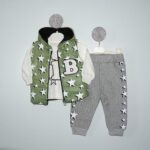 Set 3 Piese Vestă B Verde