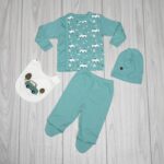 Set 5 Piese Mașinuța La Plimbare Verde