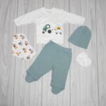 Set 5 Piese Tractoraș Verde