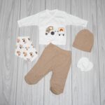 Set 5 Piese Tractoraș Maro