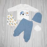 Set 5 Piese Tractoraș Bleu