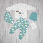 Set 5 Piese Elefănțelul Jucăuș Verde